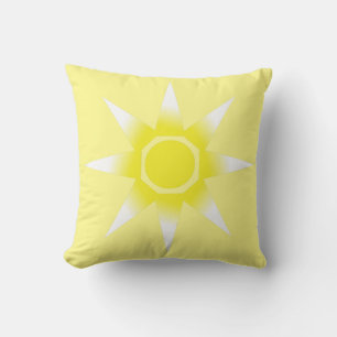 Almohada Cojín de Sol Mágico Positivo Feliz
