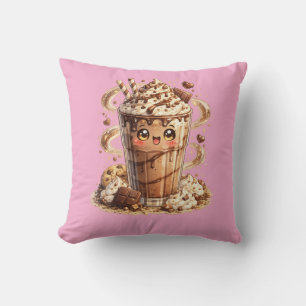 Almohada Cojín Kawaii Batido de Chocolate