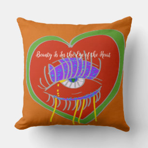 Almohada Cojín "La Belleza Está en el Ojo del Cora
