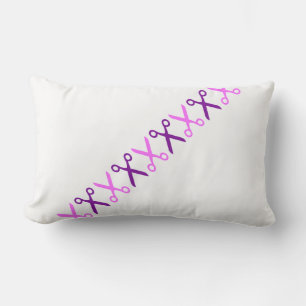 Almohada Cojín Tijeras Rosa Púrpura Elegante