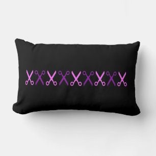 Almohada Cojín Tijeras Rosa Púrpura Elegante
