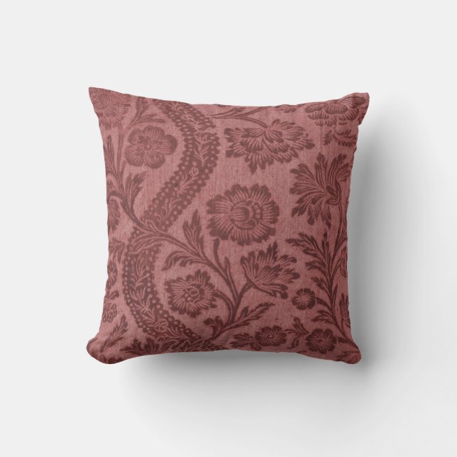 Almohada color de rosa inglesa vieja del modelo (Anverso)