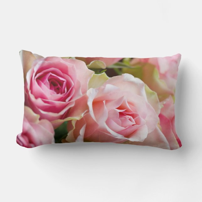 Almohada color de rosa rosada (Anverso)
