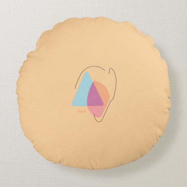 Almohada Colorida Abstracta para Lanzar (Anverso)