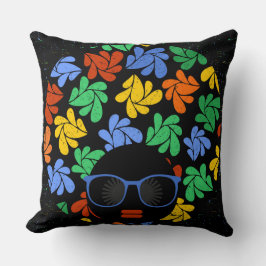 Almohada Colorida Afro Love
