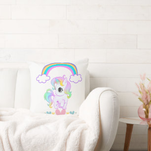 Almohada colorida con tema mágico para niños o sal