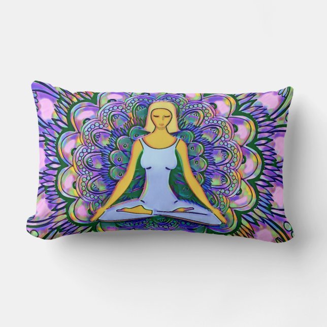 Almohada colorida de la yoga (Anverso)
