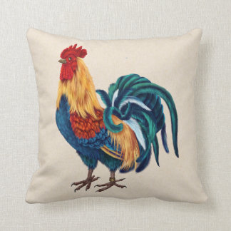 Almohada colorida del gallo