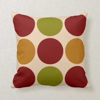 Almohada colorida grande de los puntos