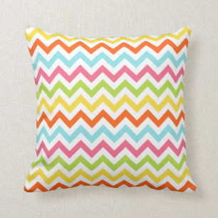 Almohada colorida moderna del zigzag de Chevron