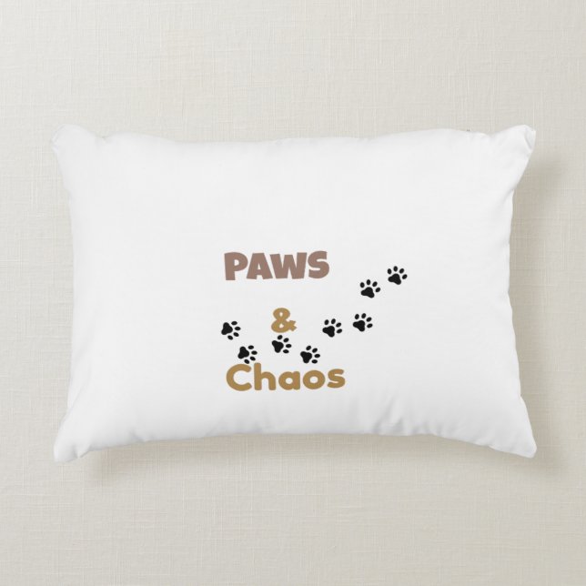 Almohada con acento adorable para amantes de masco (Anverso)