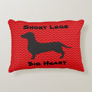 Almohada con acento Dachshund - Piernas cortas, co