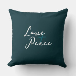 Almohada con acento de Amor y Paz