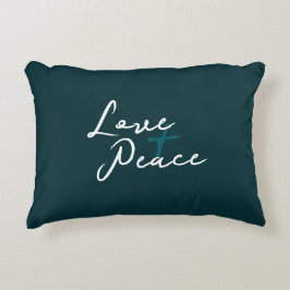 Almohada con acento de amor y paz