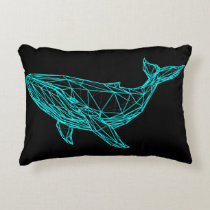 Almohada con acento de ballena para jugadores geni