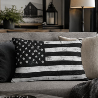 Almohada con acento de bandera americana