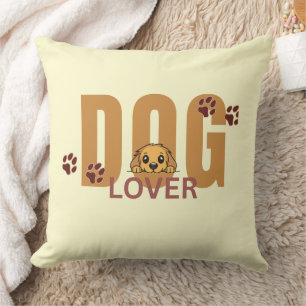 Almohada con acento de cachorro y patas para amant