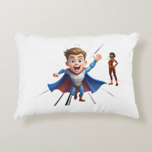 Almohada con acento de equipo de superhéroes épico