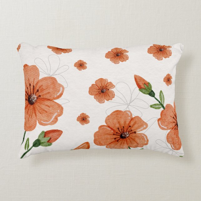 Almohada con acento de flor (Anverso)