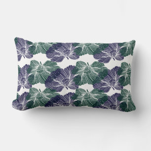 Almohada con acento de flores de amapola