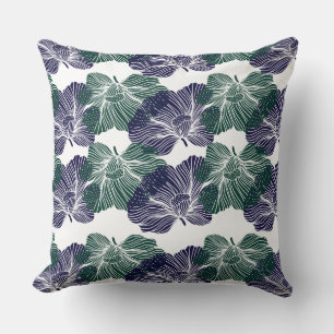 Almohada con acento de flores de amapola