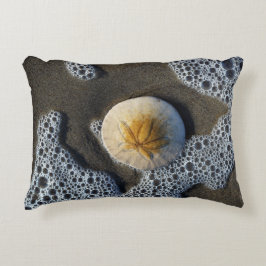 Almohada con acento de foto de dólar de arena y pl