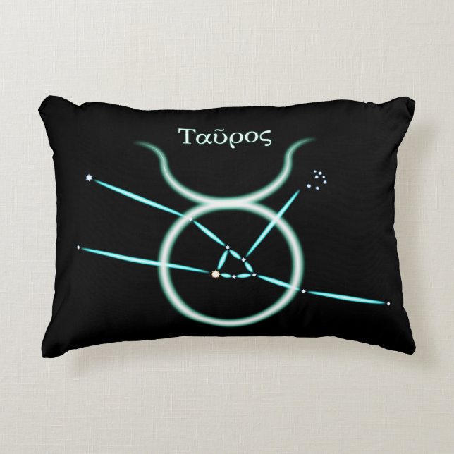 Almohada con acento de la constelación del zodiaco (Anverso)