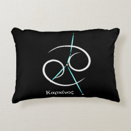 Almohada con acento de la constelación zodiacal Cá
