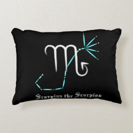 Almohada con acento de la constelación zodiacal Es