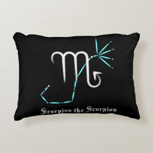 Almohada con acento de la constelación zodiacal Es