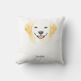 Almohada con acento de nombre personalizado de Ret