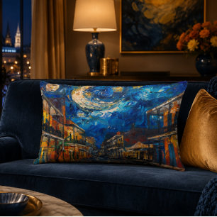 Almohada con acento de Nueva Orleans Starry