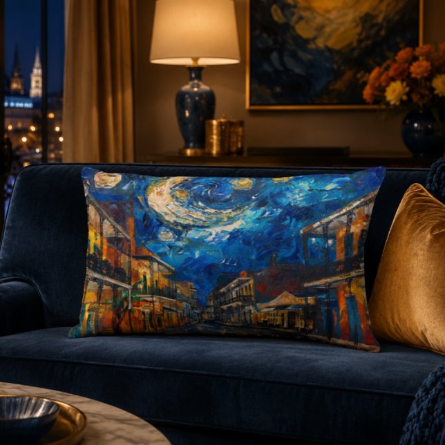 Almohada con acento de Nueva Orleans Starry (New Orleans Accent Pillow)