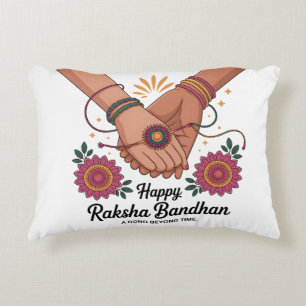 Almohada con acento de Raksha Bandhan