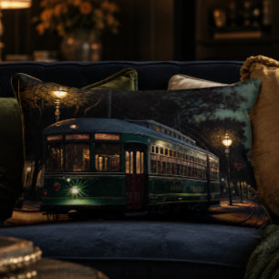 Almohada con acento del tranvía de Nueva Orleans