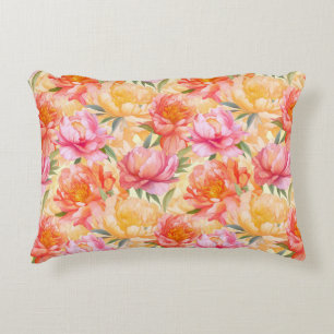 Almohada con acento floral