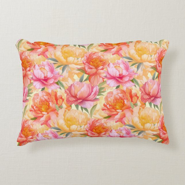 Almohada con acento floral (Anverso)