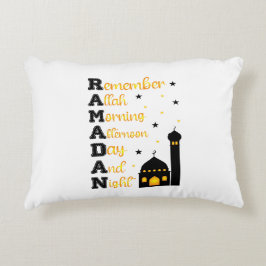 Almohada con acento islámico Ramadan Kareem & Eid