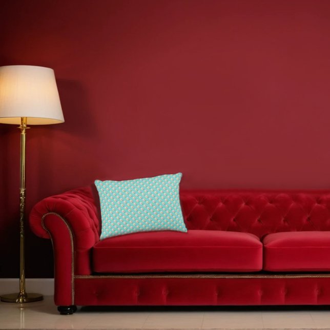 Almohada con acento perla y turquesa Chic (Subido por el creador)