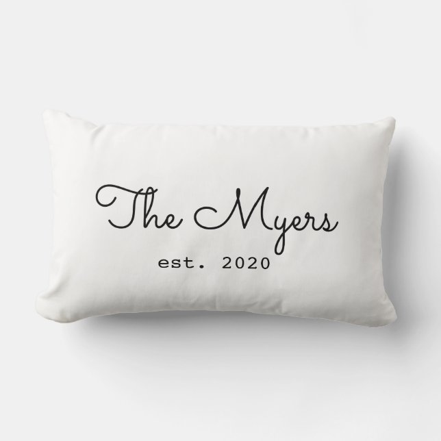 Almohada con Apellido de Estilo Granja Personaliza (Anverso)