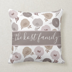 Almohada con apellido de familia