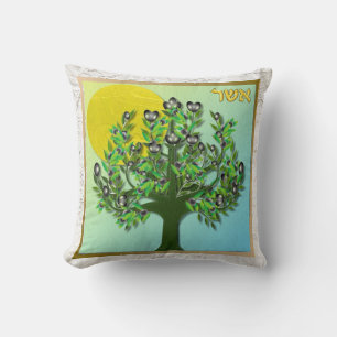 Almohada con arte de las 12 tribus de Israel Judai