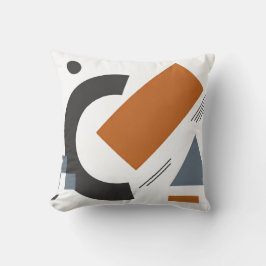 Almohada con arte geométrico creativo