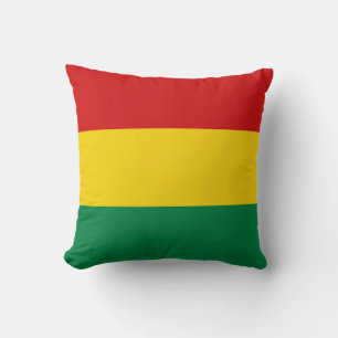 Almohada con bandera de Bolivia x bandera