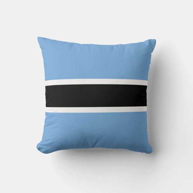 Almohada con bandera de Botsuana x bandera (Anverso)