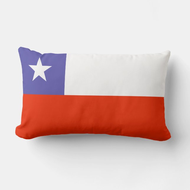 Almohada con bandera de Chile (Anverso)