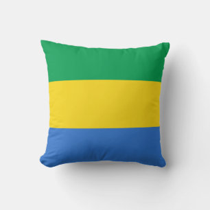 Almohada con bandera de Gabón x Bandera