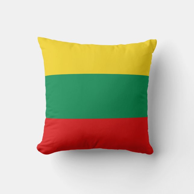 Almohada con bandera de Lituania x Bandera (Anverso)