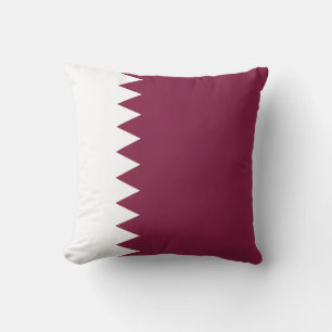 Almohada con bandera de Qatar x bandera