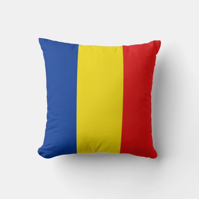Almohada con bandera de Rumania (Anverso)